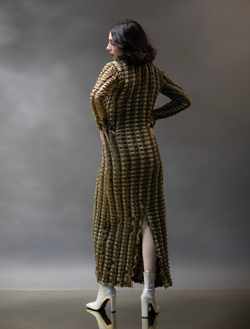 005 // bubble green dress