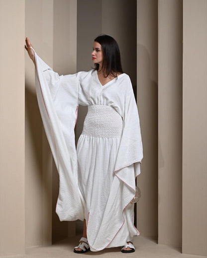 white waist kaftan