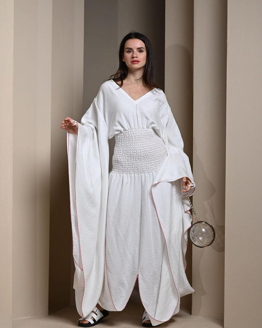white waist kaftan