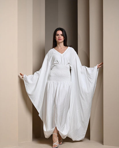 white waist kaftan