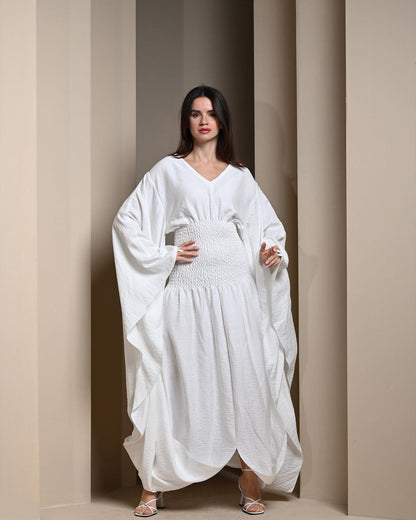 white waist kaftan