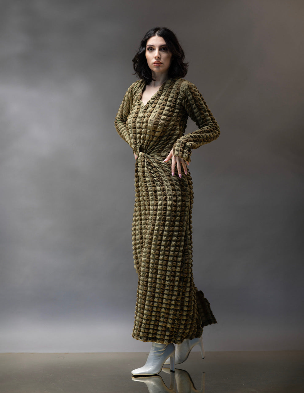 005 // bubble green dress